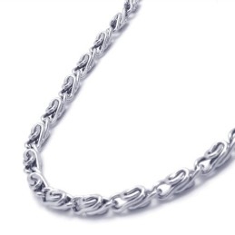 20,0 Inch Titanium Zilveren Ketting