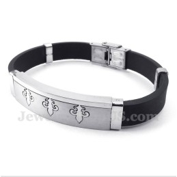 Heren Titanium Rubberen Armband