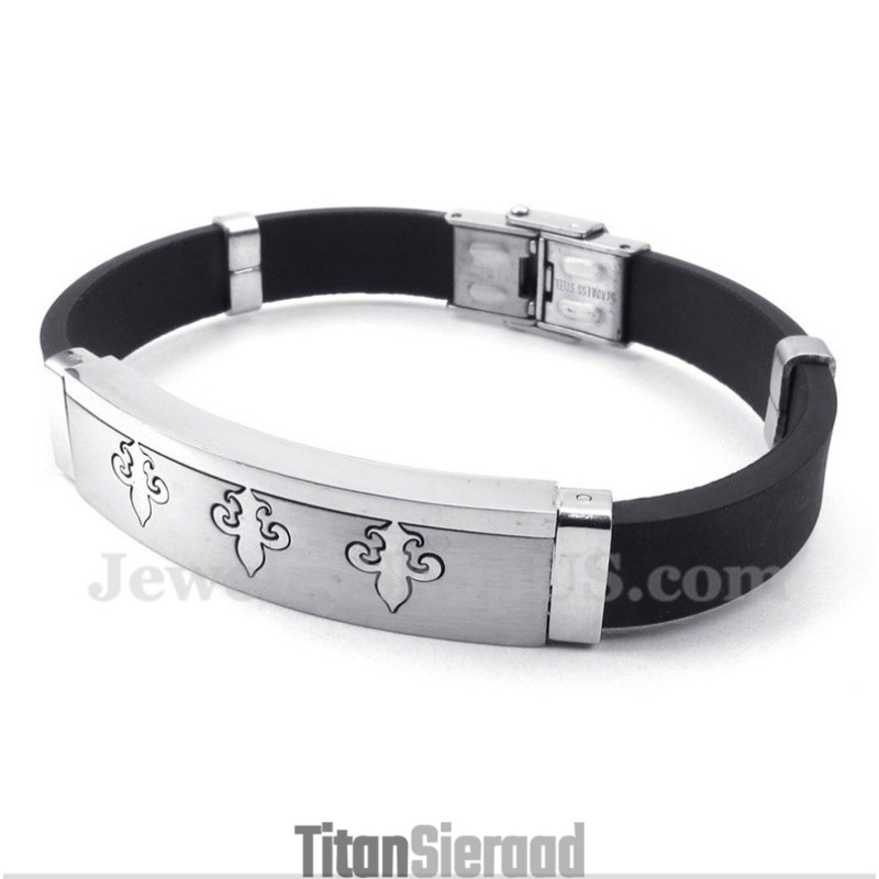 Heren Titanium Rubberen Armband