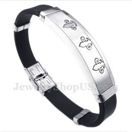 Heren Titanium Rubberen Armband