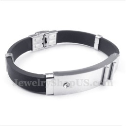 Heren Titanium Rubberen Armband