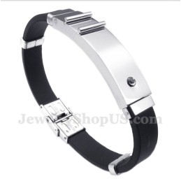 Heren Titanium Rubberen Armband