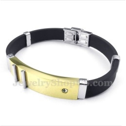 Heren Titanium Rubberen Armband