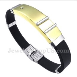 Heren Titanium Rubberen Armband