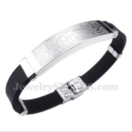 Heren Titanium Rubberen Armband
