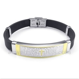 Heren Titanium Rubberen Armband