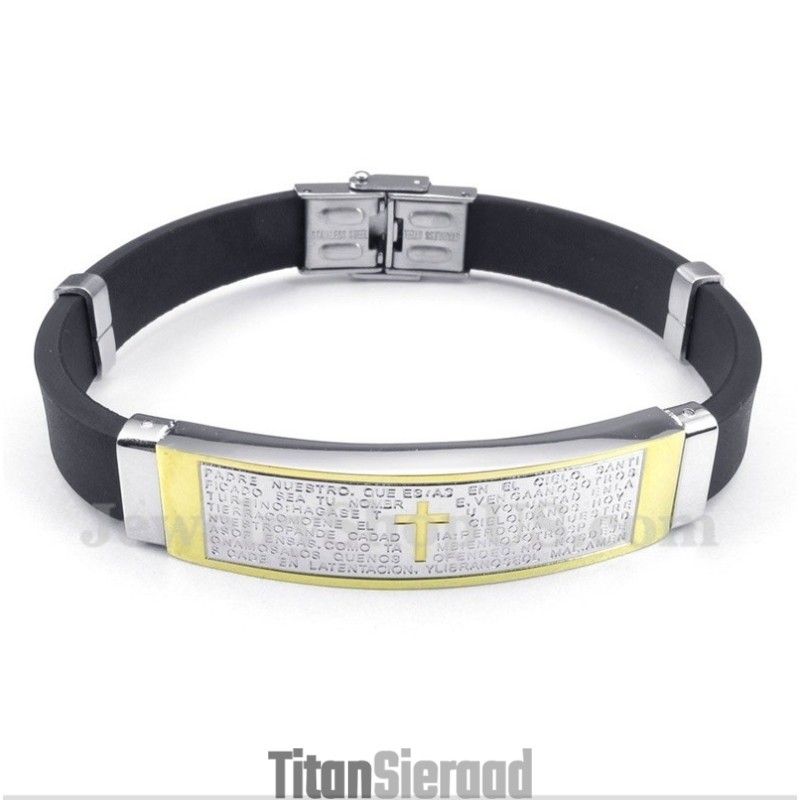 Heren Titanium Rubberen Armband Heren Titanium Rubberen Armband