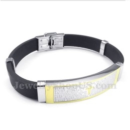 Heren Titanium Rubberen Armband