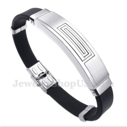 Heren Titanium Rubberen Armband