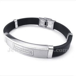 Heren Titanium Rubberen Armband
