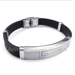 Heren Titanium Rubberen Armband