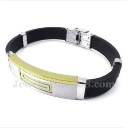 Heren Titanium Rubberen Armband