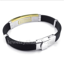 Heren Titanium Rubberen Armband