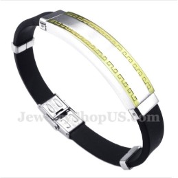 Heren Titanium Rubberen Armband