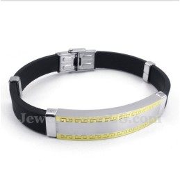 Heren Titanium Rubberen Armband