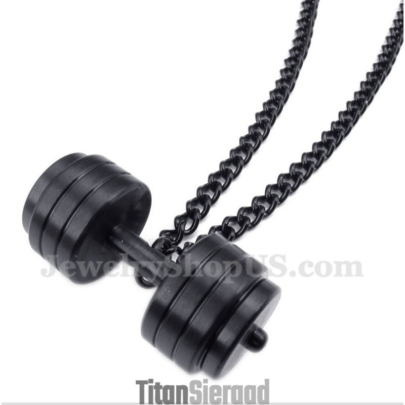 Titanium Halterhanger Voor Heren Met Gratis Ketting Titanium Halterhanger Voor Heren Met Gratis Ketting