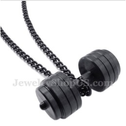 Titanium Halterhanger Voor Heren Met Gratis Ketting