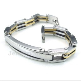 Heren Titanium Vergulde Armband