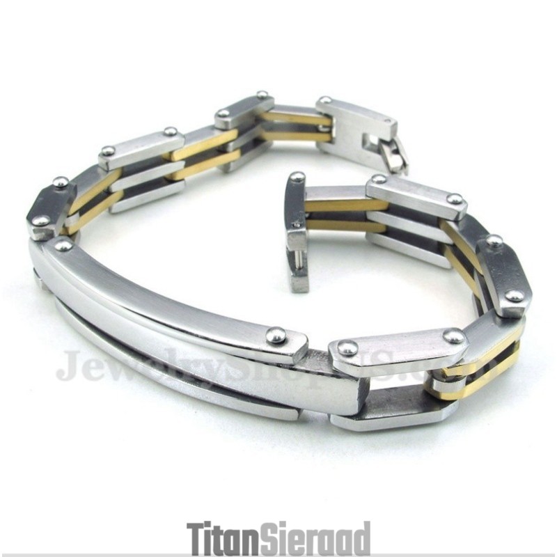 Heren Titanium Vergulde Armband