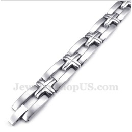 Titanium Kruisarmband Voor Heren