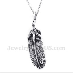 Titanium Veerhanger Voor Heren Met Gratis Ketting