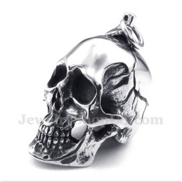 Titanium Schedelhanger Voor Heren Met Gratis Ketting