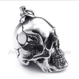 Titanium Schedelhanger Voor Heren Met Gratis Ketting