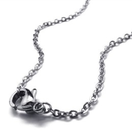 15,4 Inch Titanium Holle Ketting