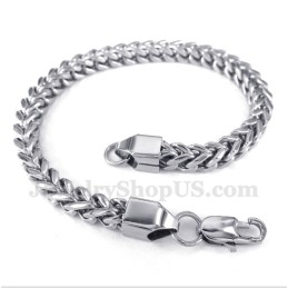 Heren Zilveren Titanium Armband