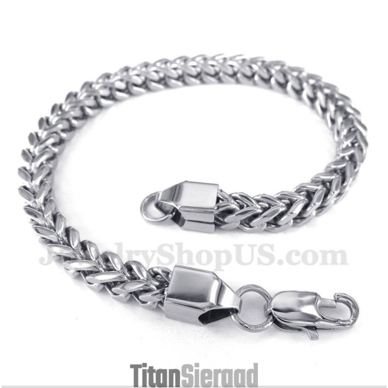 Heren Zilveren Titanium Armband Heren Zilveren Titanium Armband