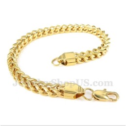 Heren Gouden Titanium Armband