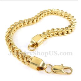 Heren Gouden Titanium Armband