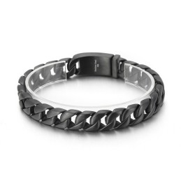 Zwarte Titanium Herenarmband Te Koop