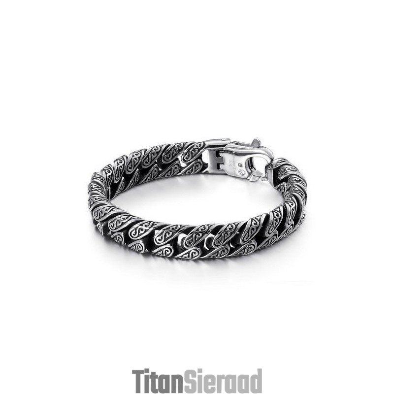 Mode Heren Titanium Armband Met Meerdere Lussen