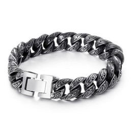 Mode Heren Titanium Armband Met Meerdere Lussen