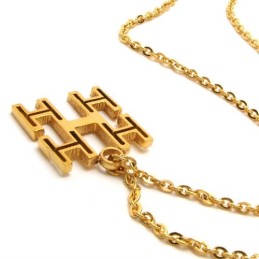 15,7 Inch Titanium Gouden Ketting
