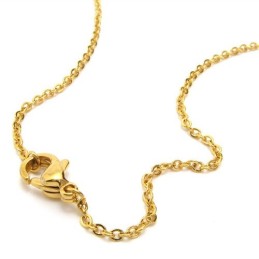 15,7 Inch Titanium Gouden Ketting