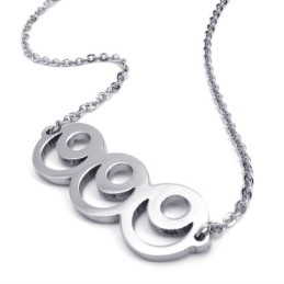 15,7 Inch Titanium Zilveren Modieuze Ketting