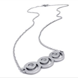 15,7 Inch Titanium Zilveren Modieuze Ketting