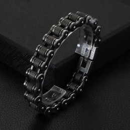 Titanium Biker Chain Fietsarmband Voor Heren