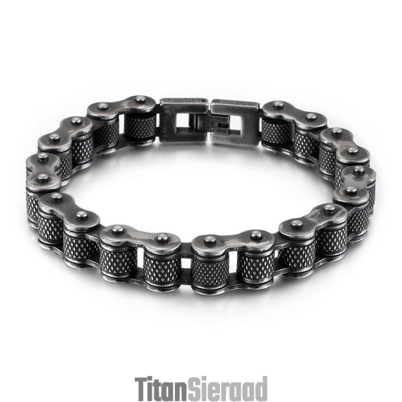 Titanium Biker Chain Fietsarmband Voor Heren Titanium Biker Chain Fietsarmband Voor Heren