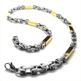21,7 Inch Titanium Gouden Kubusvormige Ketting