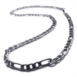 22,4 Inch Titanium Zilveren Eenvoudige Ketting