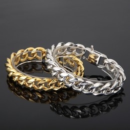 Cubaanse Ketting Titanium Armband Voor Heren