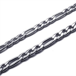 22,4 Inch Titanium Zilveren Eenvoudige Ketting