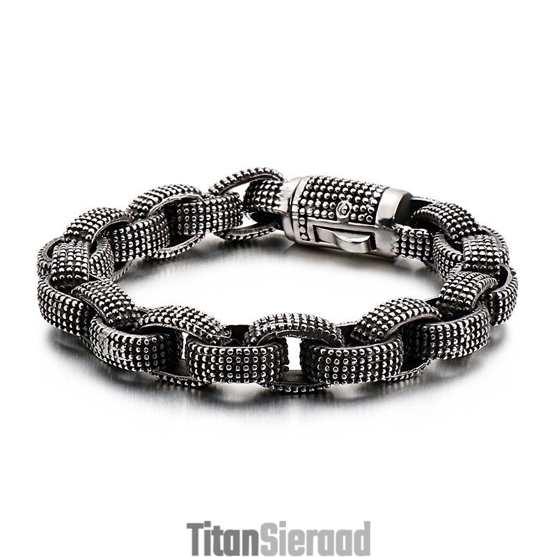 Mode Cool Titanium Tap Sieraden Heren Vintage Trendy Heren Casting Titanium Draak Armband