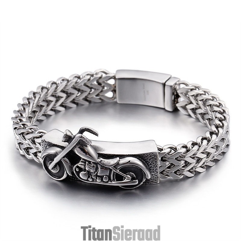 Motorfiets Motorfiets Nieuwe Sieraden Vintage Titanium Armbanden Motorfiets Motorfiets Nieuwe Sieraden Vintage Titanium Armbanden