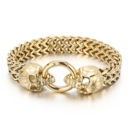 Coole Schedel Titanium Herenarmband