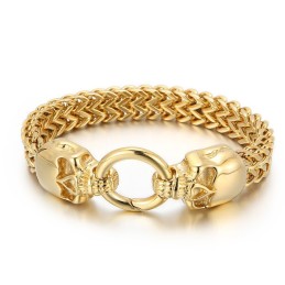 Coole Schedel Titanium Armband Voor Heren