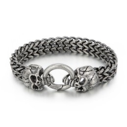 Coole Schedel Titanium Herenarmband
